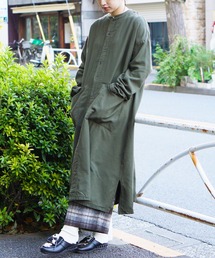 HARVESTY | HARVESTY / ハーベスティ WOOL/ COTTON TWILL ATELIER ROBE ウールコットンツイル アトリエローブ(ワンピース)