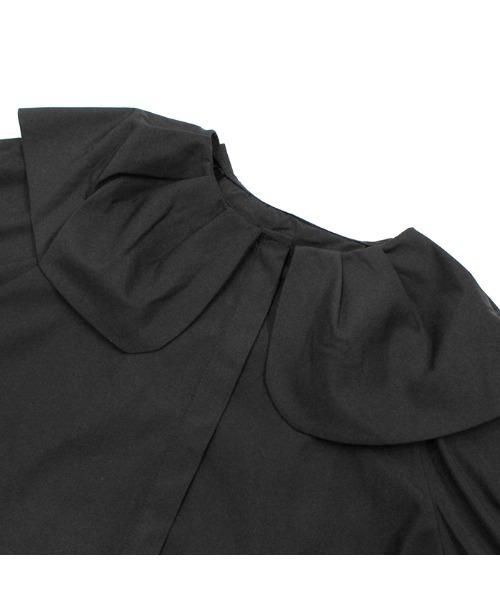 MODE ROBE(モードローブ)の「ビッグカラーブラウス(シャツ/ブラウス・レディース・ブラック/ホワイト・FREE)」の15枚目の写真
