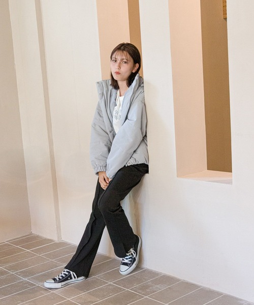 GLOBAL WORK（グローバルワーク）の「大人見え洗えるパファー/AND YUA ANY/193243（その他アウター・キッズ・ブルー/アイボリー/モカ/ブラック・150cm/160cm）」の9枚目の写真