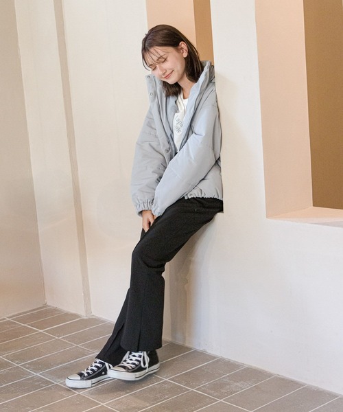 GLOBAL WORK（グローバルワーク）の「大人見え洗えるパファー/AND YUA ANY/193243（その他アウター・キッズ・ブルー/アイボリー/モカ/ブラック・150cm/160cm）」の10枚目の写真