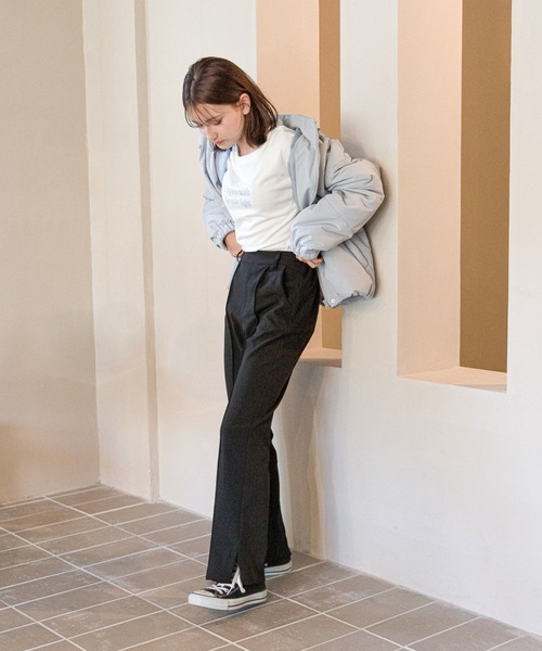 GLOBAL WORK（グローバルワーク）の「大人見え洗えるパファー/AND YUA ANY/193243（その他アウター・キッズ・ブルー/アイボリー/モカ/ブラック・150cm/160cm）」の11枚目の写真