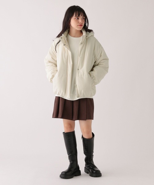 GLOBAL WORK（グローバルワーク）の「大人見え洗えるパファー/AND YUA ANY/193243（その他アウター・キッズ・ブルー/アイボリー/モカ/ブラック・150cm/160cm）」の15枚目の写真