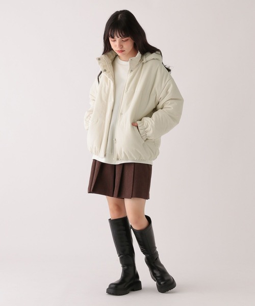 GLOBAL WORK（グローバルワーク）の「大人見え洗えるパファー/AND YUA ANY/193243（その他アウター・キッズ・ブルー/アイボリー/モカ/ブラック・150cm/160cm）」の16枚目の写真