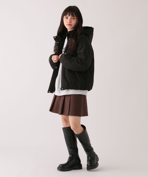 GLOBAL WORK（グローバルワーク）の「大人見え洗えるパファー/AND YUA ANY/193243（その他アウター・キッズ・ブルー/アイボリー/モカ/ブラック・150cm/160cm）」の21枚目の写真