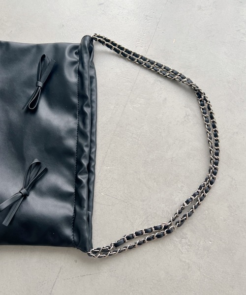 セール】メニーリボンチェーントートバッグ（ショルダーバッグ