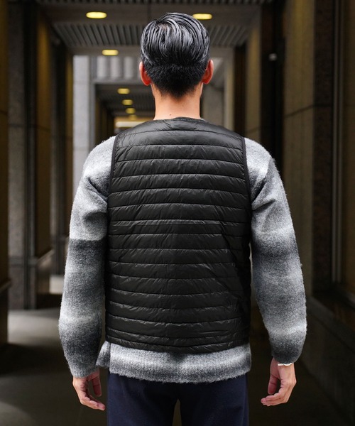 jiggys shop(ジギーズショップ)の「Vネックインナーライトダウンベスト(ダウンベスト・メンズ・ブラック・MEDIUM/LARGE/X-LARGE)」の10枚目の写真