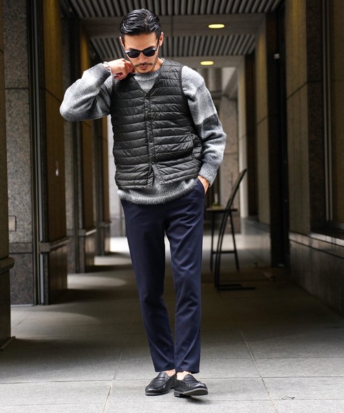 jiggys shop(ジギーズショップ)の「Vネックインナーライトダウンベスト(ダウンベスト・メンズ・ブラック・MEDIUM/LARGE/X-LARGE)」の6枚目の写真