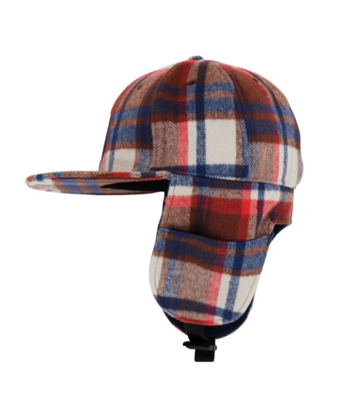 A BATHING APE（アベイシングエイプ）の「BAPE CHECK EARMUFFS CAP M