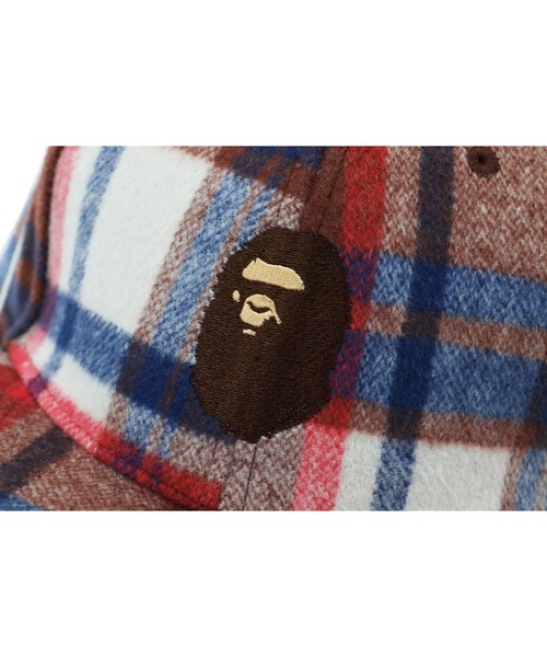 A BATHING APE（アベイシングエイプ）の「BAPE CHECK EARMUFFS CAP M
