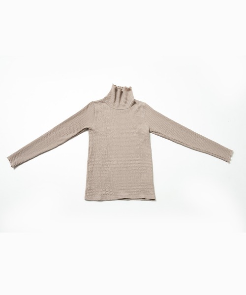 and it_（アンドイット）の「カットシャーリングメロータートル長袖Tシャツ（Tシャツ/カットソー・レディース・グレイッシュベージュ/アイボリー/ブラック・M）」の17枚目の写真