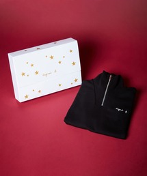 agnes b. | 【ZOZO限定】【ユニセックス】 S179 SWEAT ロゴハーフジップスウェット クリスマスラッピング(スウェット)