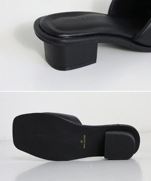 select MOCA(セレクトモカ)の「スクエアパテッドサンダル(サンダル・レディース・ブラック/ライトベージュ・SMALL/MEDIUM/LARGE)」の8枚目の写真