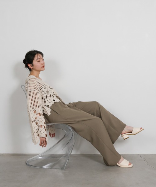 select MOCA(セレクトモカ)の「スクエアパテッドサンダル(サンダル・レディース・ブラック/ライトベージュ・SMALL/MEDIUM/LARGE)」の19枚目の写真