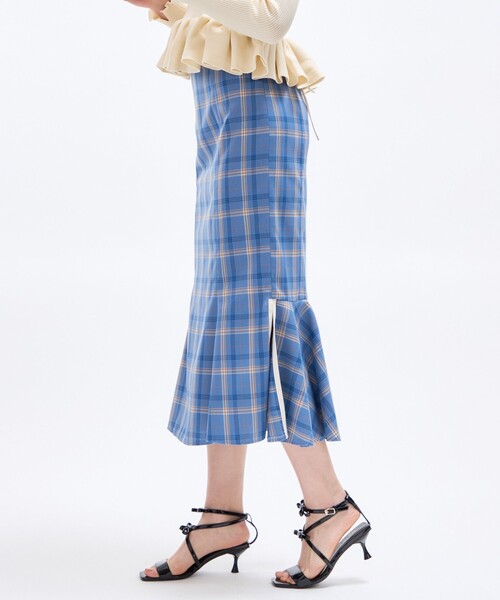 DEICY（デイシー）の「チェックＪＱマーメイドスカート（スカート・レディース・ブラック/ブルー/オフホワイト・1/0）」の14枚目の写真