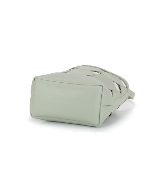 MIAN （ミアン）の「パネル切替ミニショルダーバッグ（ショルダーバッグ・レディース・ミント/ブラック/アイボリー・FREE）」の9枚目の写真