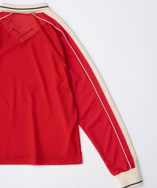MAISON SPECIAL◆長袖カットソー/FREE/コットン/RED/21212415103 MAISON SPECIAL（メゾンスペシャル）の「バイカラーオーバー