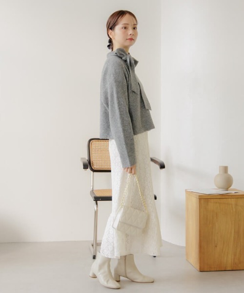 flower(フラワー)の「レザーキルティングバッグ2(ショルダーバッグ・レディース・ブラック/ホワイト・FREE)」の13枚目の写真