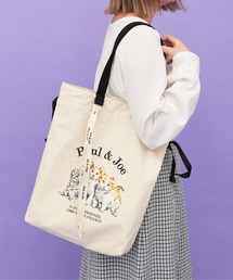 PAUL & JOE ACCESSOIRES | 【PAUL & JOE ACCESSOIRES /ポール アンド ジョー アクセソワ 】 キャンバス・スリーキャッツ 巾着トートバッグ(トートバッグ)