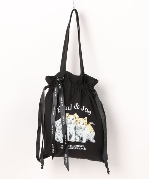 PAUL & JOE ACCESSOIRES(ポールアンドジョーアクセソワ)の「【PAUL & JOE ACCESSOIRES /ポール アンド ジョー アクセソワ 】 キャンバス・スリーキャッツ 巾着トートバッグ(トートバッグ・レディース・アイボリー/ブラック・FREE)」の12枚目の写真