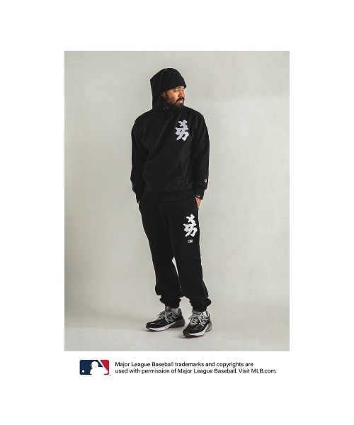 APPLEBUM(アップルバム)の「Cooperstown"NY Yankees" Sweat Parka(パーカー・メンズ・ブラック・MEDIUM/LARGE/X-LARGE/XX-LARGE)」の2枚目の写真