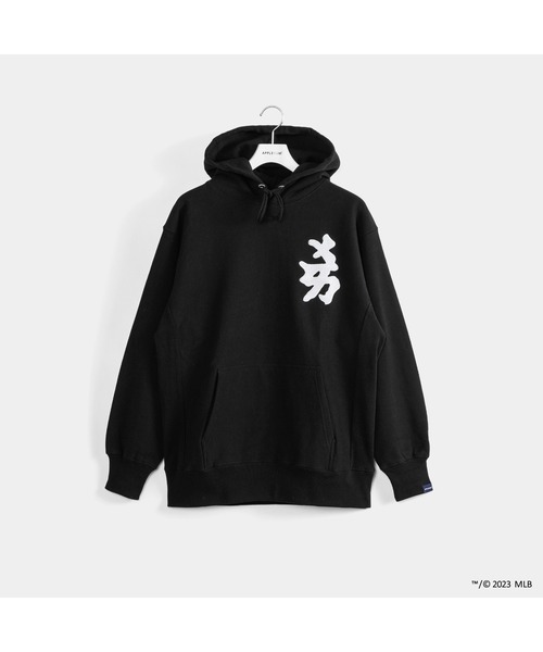 APPLEBUM(アップルバム)の「Cooperstown"NY Yankees" Sweat Parka(パーカー・メンズ・ブラック・MEDIUM/LARGE/X-LARGE/XX-LARGE)」の4枚目の写真