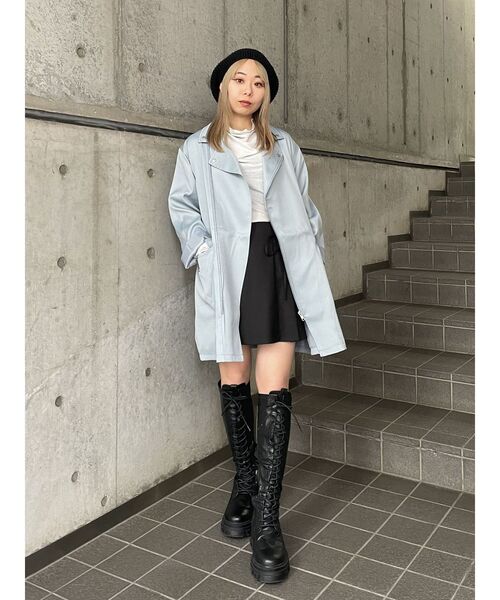 jouetie（ジュエティ）の「ライダースミニワンピース（ワンピース