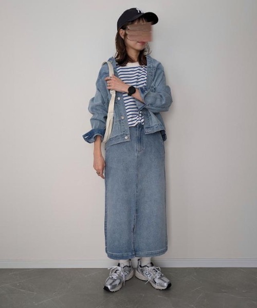 デニムセットアップ　ライトブルー Levi's デニムジャケット 青セットアップ