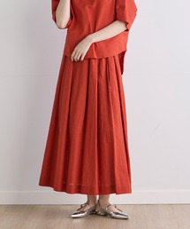 INED CLARO | リネンコットンフレアスカート【セットアップ対応】(スカート)