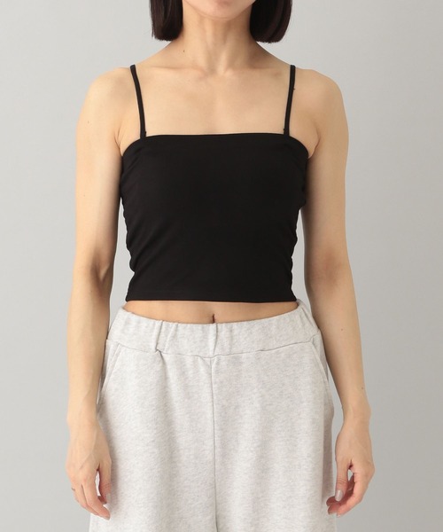 A part by（アパートバイ）の「【カップ取り外せる】レーヨンカップツキベアキャミソール（キャミソール・レディース・ライトグレー/ブラック/オフホワイト・FREE）」の15枚目の写真