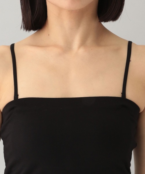 A part by（アパートバイ）の「【カップ取り外せる】レーヨンカップツキベアキャミソール（キャミソール・レディース・ライトグレー/ブラック/オフホワイト・FREE）」の7枚目の写真