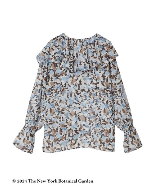 YECCA VECCA(イェッカヴェッカ)の「NY Botanical Garden ブラウス(シャツ/ブラウス・レディース・ネイビー/オフホワイト・FREE)」の14枚目の写真