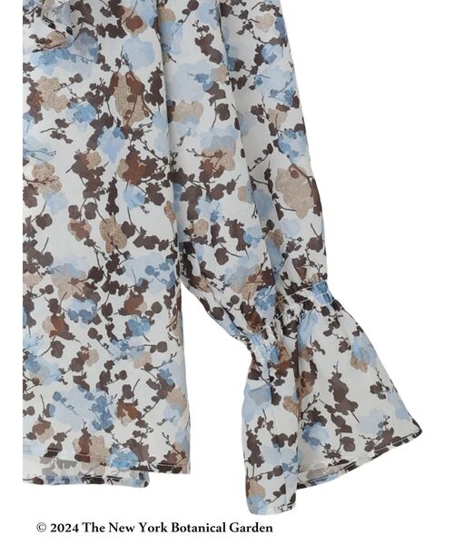 YECCA VECCA(イェッカヴェッカ)の「NY Botanical Garden ブラウス(シャツ/ブラウス・レディース・ネイビー/オフホワイト・FREE)」の12枚目の写真