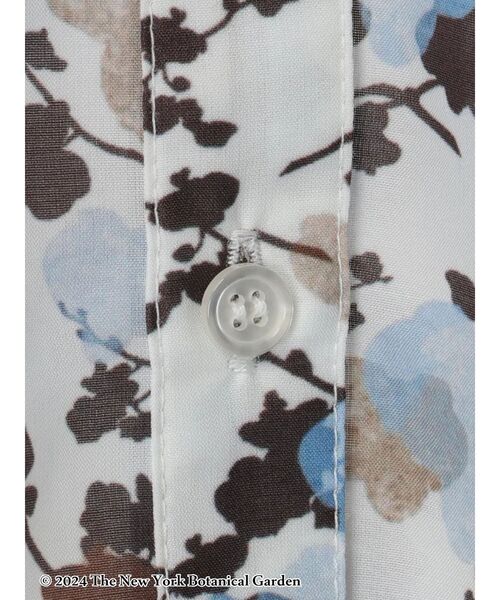 YECCA VECCA(イェッカヴェッカ)の「NY Botanical Garden ブラウス(シャツ/ブラウス・レディース・ネイビー/オフホワイト・FREE)」の8枚目の写真