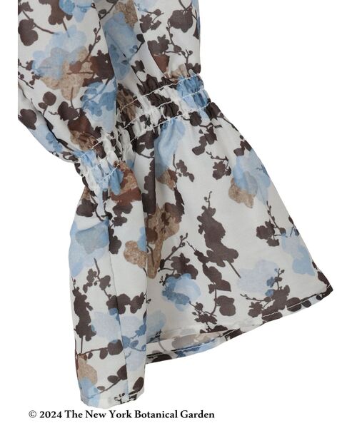 YECCA VECCA(イェッカヴェッカ)の「NY Botanical Garden ブラウス(シャツ/ブラウス・レディース・ネイビー/オフホワイト・FREE)」の7枚目の写真