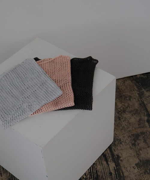 LIAN（リアン）の「ラメメッシュニットプルオーバー（ニット/セーター・レディース・ブラック/ピンク/シルバー・FREE）」の11枚目の写真