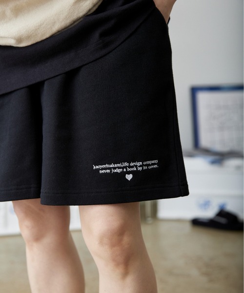 kaoyorinakami(カオヨリナカミ)の「letter hs sweat pants / レターハートスウェットパンツ(スウェットパンツ・メンズ・グレー/ブラック・X-LARGE/LARGE/MEDIUM/SMALL/X-SMALL)」の6枚目の写真