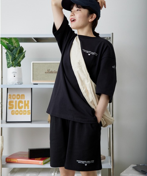 kaoyorinakami(カオヨリナカミ)の「letter hs sweat pants / レターハートスウェットパンツ(スウェットパンツ・メンズ・グレー/ブラック・X-LARGE/LARGE/MEDIUM/SMALL/X-SMALL)」の5枚目の写真