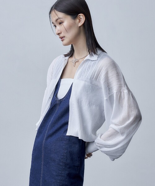 【セール】Firsthand/ファーストハンド ボリュームスリーブシアーニットカーディガン（カーディガン/ボレロ）｜Firsthand（ファーストハンド）