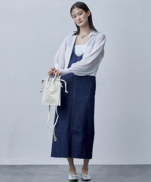 Firsthand(ファーストハンド)の「Firsthand/ファーストハンド ボリュームスリーブシアーニットカーディガン(カーディガン/ボレロ・レディース・ラベンダー/ホワイト/ブラック・FREE)」の15枚目の写真