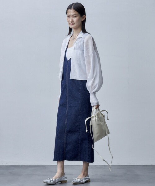 Firsthand(ファーストハンド)の「Firsthand/ファーストハンド ボリュームスリーブシアーニットカーディガン(カーディガン/ボレロ・レディース・ラベンダー/ホワイト/ブラック・FREE)」の13枚目の写真