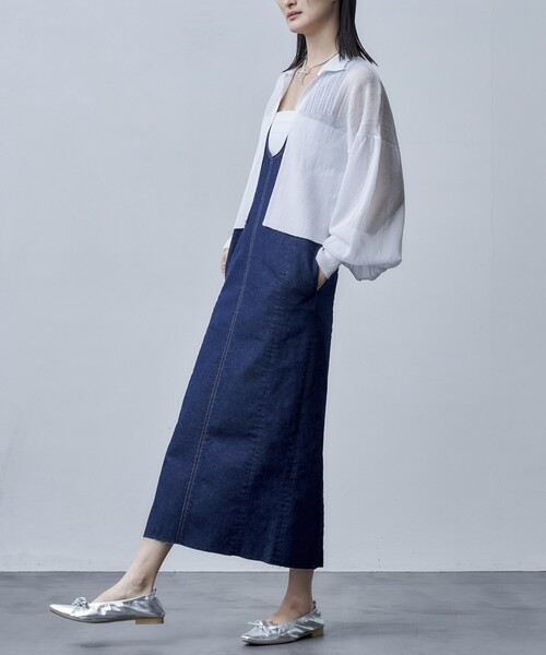 Firsthand(ファーストハンド)の「Firsthand/ファーストハンド ボリュームスリーブシアーニットカーディガン(カーディガン/ボレロ・レディース・ラベンダー/ホワイト/ブラック・FREE)」の7枚目の写真