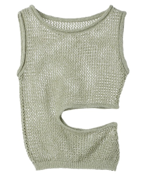 DURAS（デュラス）の「Side open knit（ニット/セーター・レディース・ブラック/ベージュ/グリーン・FREE）」の13枚目の写真