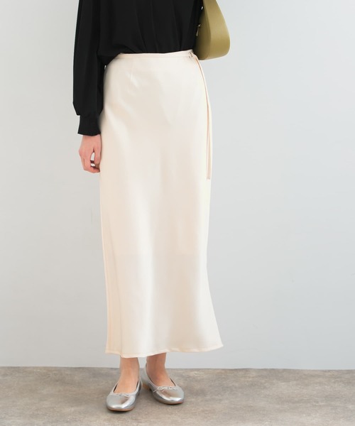【セール】リップルサテンスカート（スカート）｜URBAN RESEARCH ROSSO WOMEN（アーバンリサーチ ロッソ）