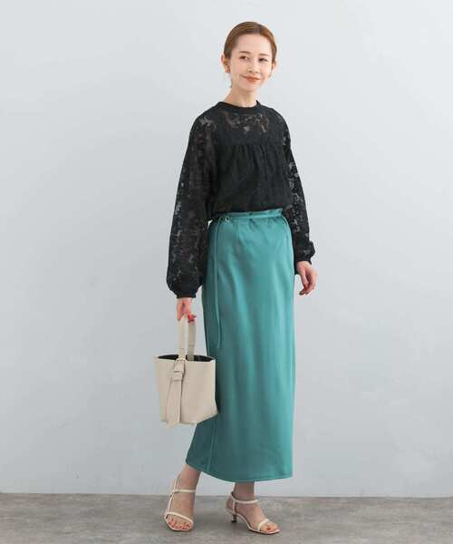 【セール】リップルサテンスカート（スカート）｜URBAN RESEARCH ROSSO WOMEN（アーバンリサーチ ロッソ）