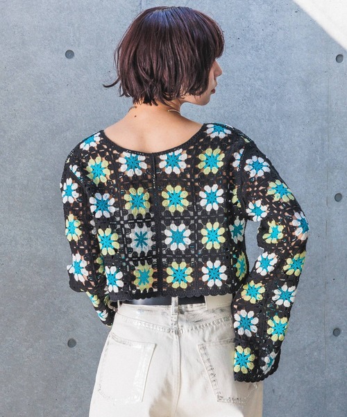 PAGEBOY（ページボーイ）の「クロシェライクボレロ（カーディガン/ボレロ・レディース・ホワイト系その他/ブラック/オフホワイト・FREE）」の20枚目の写真