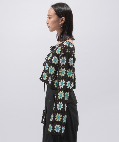 PAGEBOY（ページボーイ）の「クロシェライクボレロ（カーディガン/ボレロ・レディース・ホワイト系その他/ブラック/オフホワイト・FREE）」の15枚目の写真