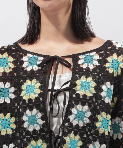 PAGEBOY（ページボーイ）の「クロシェライクボレロ（カーディガン/ボレロ・レディース・ホワイト系その他/ブラック/オフホワイト・FREE）」の18枚目の写真