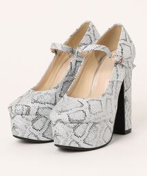 Elvis Luce（エルビスルーチェ）の「ElvisLuce(エルビスルーチェ)13.5cm厚底ストームヒールパンプス（パンプス）」