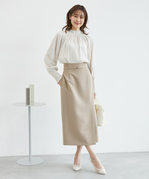 ROPE' PICNIC(ロペピクニック)の「【一部店舗限定34-42サイズ】360°ウルトラストレッチ/タイトスカート(スカート・レディース・ブラック/イエロー系その他3/ネイビー・36/38/40)」の6枚目の写真