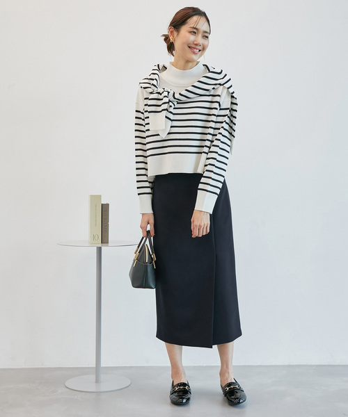 ROPE' PICNIC(ロペピクニック)の「【一部店舗限定34-42サイズ】360°ウルトラストレッチ/タイトスカート(スカート・レディース・ブラック/イエロー系その他3/ネイビー・36/38/40)」の8枚目の写真